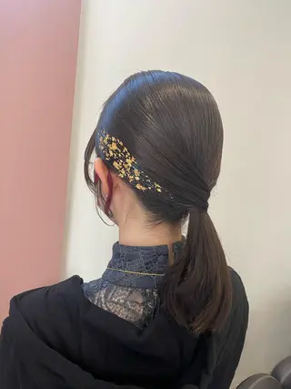 ミディアム ヘアアレンジ pep所属・pep natsumiのヘアスタイル