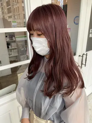 ロング カラー 韓国×髪質改善カラー 💎hinaのヘアスタイル