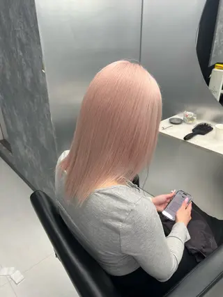 ミディアム カラー 👑垢抜け韓国ヘア ハッシュカット唯澄のヘアスタイル