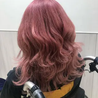 ミディアム カラー 透明感カラー🩵 mioのヘアスタイル