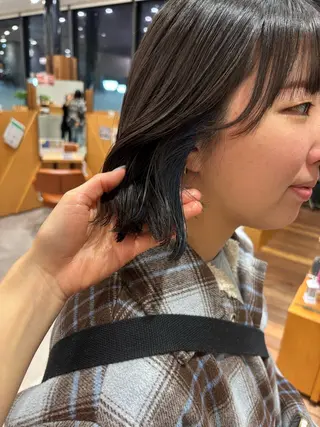 セミロング カラー ヘアアレンジ 加藤 愛実のヘアスタイル