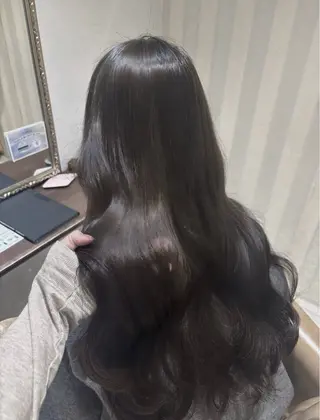 ロング カラー まほ 心斎橋美容室のヘアスタイル