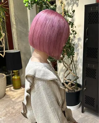 ショート カラー ササキカズマ〻透明感 〻色落ち〻赤み消しのヘアスタイル