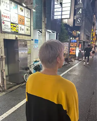 ショート メンズ 🇰🇷ハイトーン× 韓国レイヤー레이어드のヘアスタイル