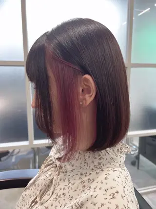 ショート カラー パーマ ヘアアレンジ メンズ キッズ ネイル マツエク・マツパ アイブロウ newi ナカノのヘアスタイル