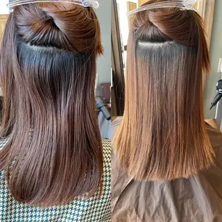 セミロング 六本木縮毛矯正/髪質 改善/LOANA鈴木のヘアスタイル