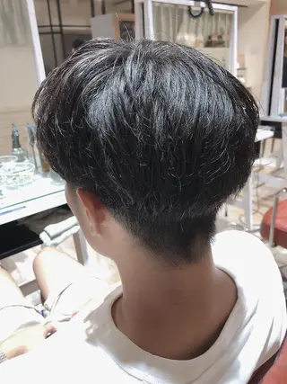 メンズ あき えいみのヘアスタイル