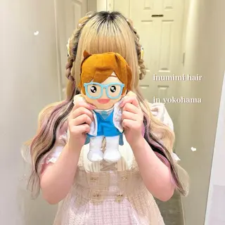 ロング ヘアアレンジ エクステ/ハイトーン 🐏☁️miminaのヘアスタイル