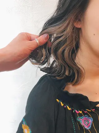 ミディアム カラー メンズカット特化柏駅 徒歩3分LOUのヘアスタイル