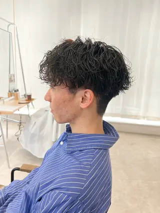 パーマ メンズ 桑原 希吏のヘアスタイル