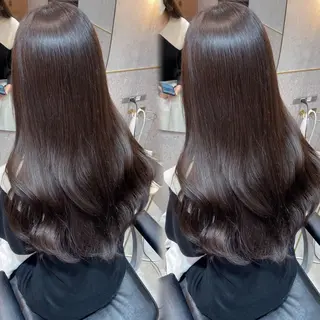 ロング カラー misaki 💞 新宿/透明感カラーのヘアスタイル