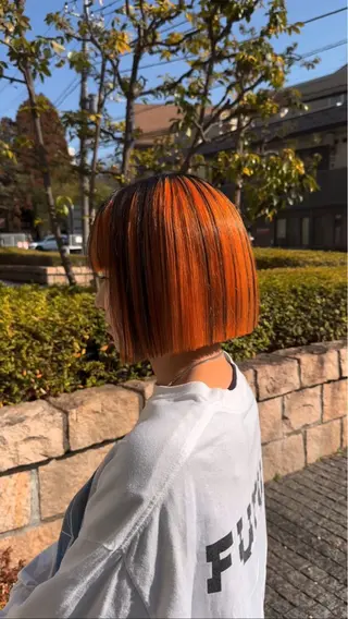 ショート カラー レイヤーカット/ ブリーチカラー/雅人のヘアスタイル