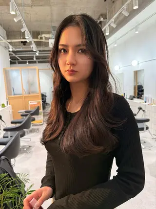 ロング カラー カラー/髪質改善 レイヤー/vagueのヘアスタイル