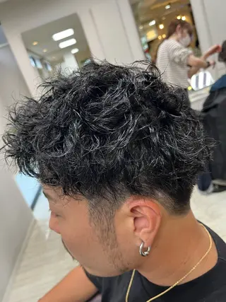 ショート パーマ 奥野 理香子のヘアスタイル