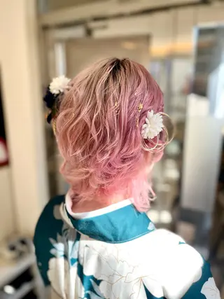 ヘアアレンジ 似合わせヘアメイク 💐オダギリチアキのヘアスタイル