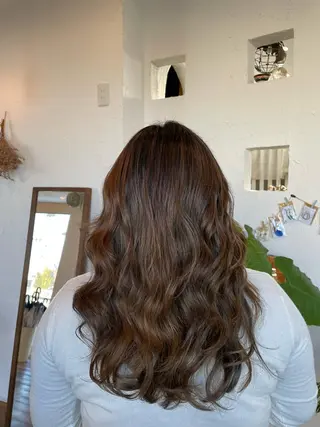 ロング カラー 🌸小掛🌸 豊橋外国人風カラーのヘアスタイル