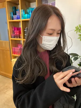 ロング カラー sand yokohama所属・✨️今だけ無料✨️ 鶴田みなみのヘアスタイル