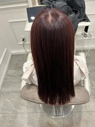 ロング カラー 天野 優希のヘアスタイル