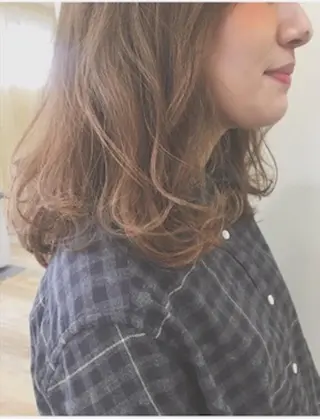 セミロング カラー 代表🎀 ふわモテ愛 され髪🩷yumiのヘアスタイル