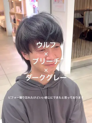 ミディアム カラー ブリーチ/髪質改善 NYNY大久保のヘアスタイル