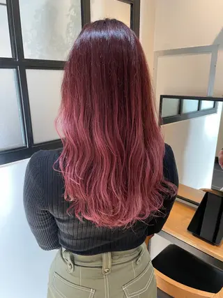 ロング カラー ハイトーン/カラー/ 用賀/稲若健太郎のヘアスタイル