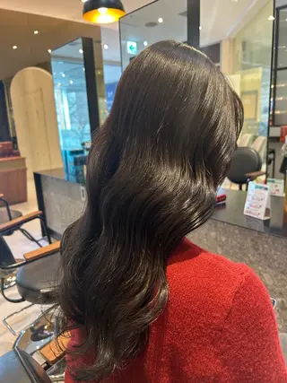 ロング カラー 縮毛矯正/カット/ 韓国ヘア/蛯原🍤のヘアスタイル