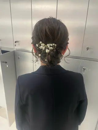 ヘアアレンジ ヘアセット🎀耳つぼ 👂💎MONAMIのヘアスタイル