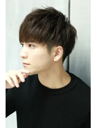 カラー メンズ ♦️韓国トレンド暖色 🫗kazuki♦️のヘアスタイル