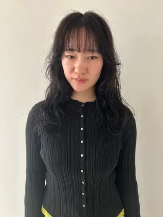 ロング ケアパーマ/ケアブリ ーチdaisukeのヘアスタイル