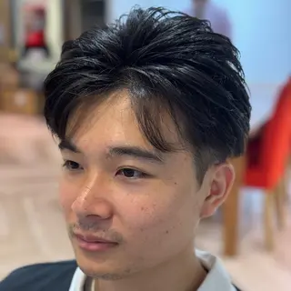 ショート メンズ メンズ特化/ センターパート/八谷のヘアスタイル