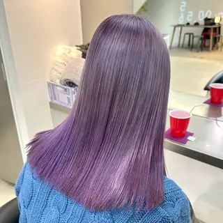 セミロング カラー Ami ブリーチ/ハイトーンのヘアスタイル