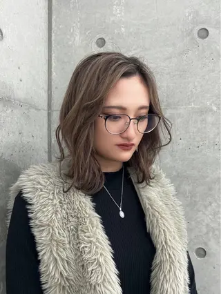 ミディアム CAMUE所属・髪質改善/縮毛矯正 ハイライトseiyaのヘアスタイル