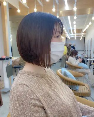ショート カラー ♥️ボブ韓国風ヘア ♥️久保田夢美のヘアスタイル