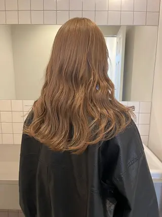 カラー yuka/ロング/ レイヤーカットモデルのヘアスタイル