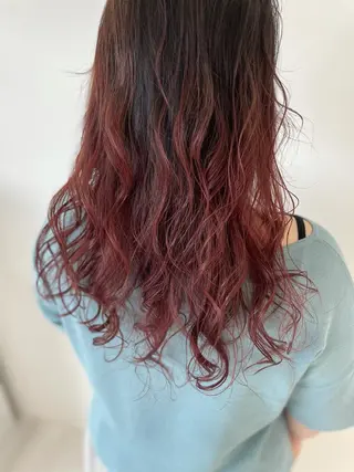 ミディアム カラー 難しい髪質の縮毛矯正 高岡/射水/髪質改善のヘアスタイル