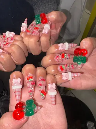 ネイル 33nail✴️栄 スミレ❇️Gel-xのネイルデザイン