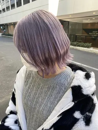 ミディアム 🤍韓国寒色カラー 🤍MADOKAのヘアスタイル