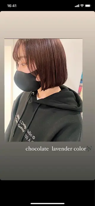 ミディアム カラー AO所属・RISAKO 艶髪モテヘア🎀府中のヘアスタイル