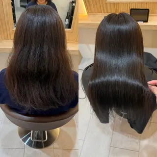 セミロング attrait南堀江所属・KAISEI髪質改善 /縮毛矯正のヘアスタイル