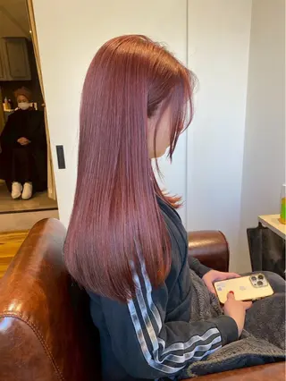ロング カラー 大西 美羽のヘアスタイル