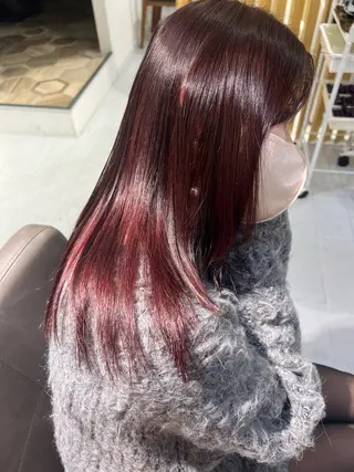 セミロング カラー 韓国ヘア/ニュアンス パーマ　kaitoのヘアスタイル