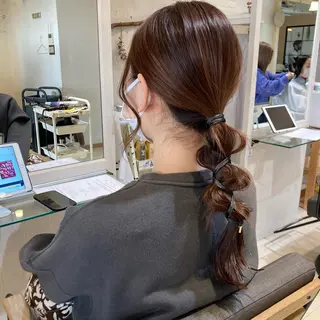 ロング カラー ヘアアレンジ メンズ特化美容師 🐈‍⬛RUNAのヘアスタイル