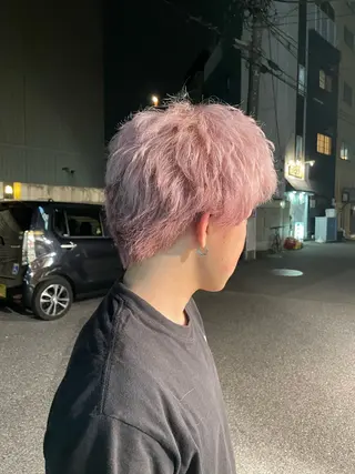 ショート カラー メンズ エクステ ひょう/germeのヘアスタイル