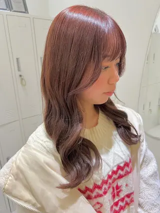 セミロング 透明感カラー🍃 レイヤースタイル✨葵のヘアスタイル