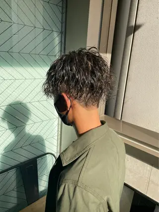 パーマ メンズ Le'a所属・渋谷/フェード/ 國分 翔のヘアスタイル