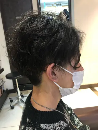 パーマ メンズ La ciel両国 岩船のヘアスタイル
