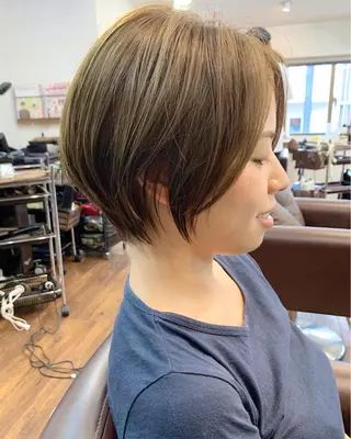 ショート 縮毛矯正/ショート/ レイヤー/畑中正敏のヘアスタイル