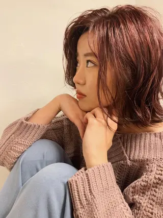 ミディアム カラー m ā l o. マァロのヘアスタイル