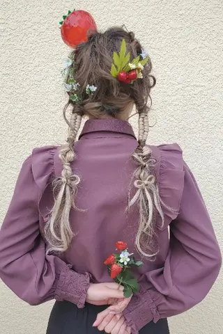 ロング ヘアアレンジ パーソナルカラー 診断🍀マリンのヘアスタイル