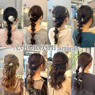 ロング ヘアアレンジ VISAGE ba.sk 金子詩帆のヘアスタイル